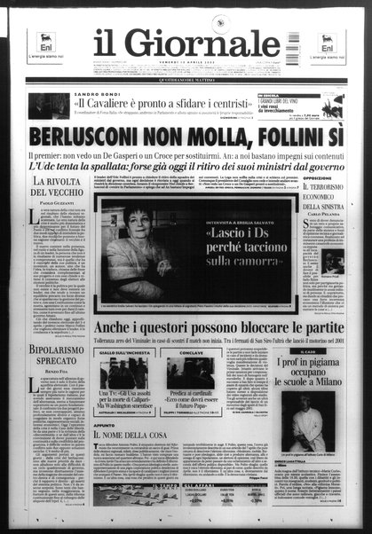 Il giornale : quotidiano del mattino